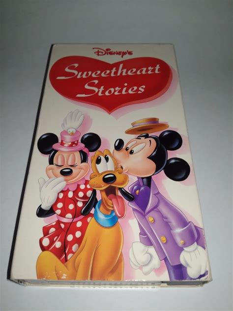 Disneys Sweetheart Stories Vhs 1996 Vintage Mickey Cartoon Vcr Tape Mickey Cartoons