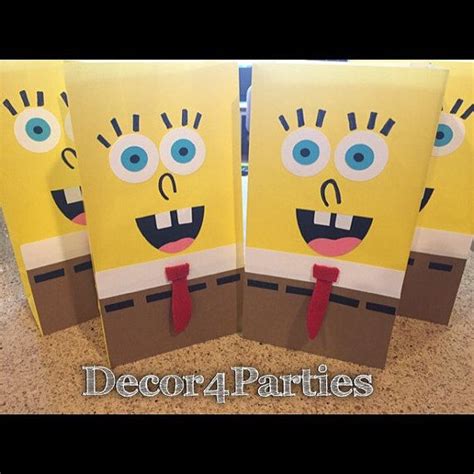 Spongebob Favor Sponge Bob Party Or Spongebob Birthday Goodie Bag