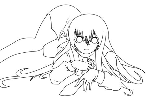 Nightcore Anime Coloring Page