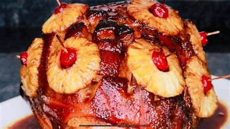 The Best Pineapple Brown Sugar Glazed Holiday Ham Recipe Youtube