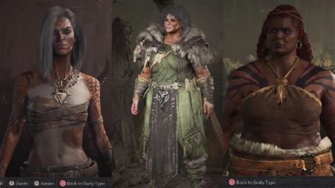 Diablo Iv Female Character Creation Druid And Necromancer All