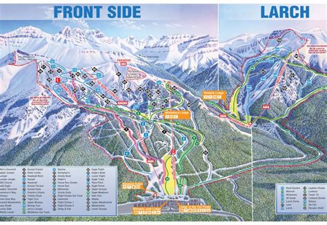 Banff Lake Louise Map Ski Maps And Resort Info Pistepro