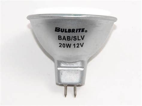 Bulbrite 20w 12v Mr16 Halogen Flood Bab Bulb Babslv 12v 3000 Hrs