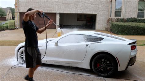 Here's how you can wash your own car by hand. Touchless Car Wash With Foam Cannon, Power Washer & Leaf ...