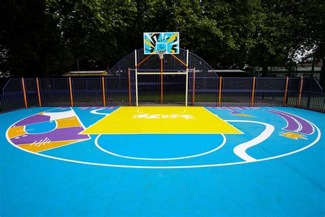 Summerfield Park Basketball Court Updated With Colourful Mural And