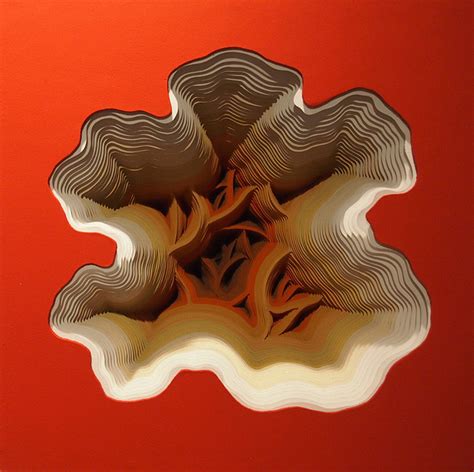 Layered Cut Paper Sculptures Inspired By Nature