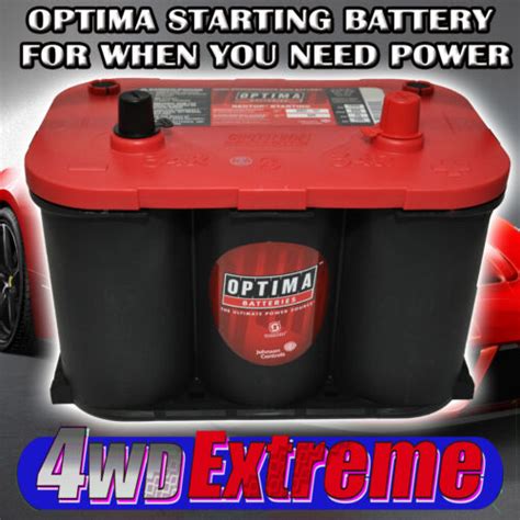 Optima 34r Red Top Battery 12 Volt New Agm R34 800cca High Performance
