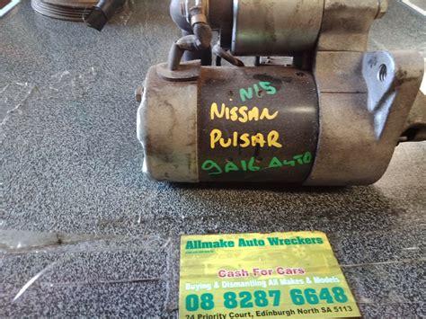 Nissan N15 Pulsar Ga16 Starter Motor Allmake Auto Wreckers