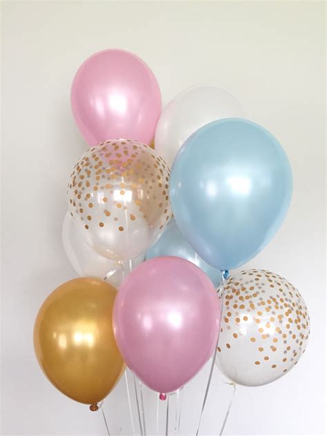 Pink And Blue Balloons Gender Reveal Balloons Gender Reveal Baby