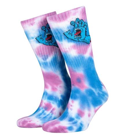 Santa Cruz Screaming Hand Tie Dye Sock Official Uk Online Store