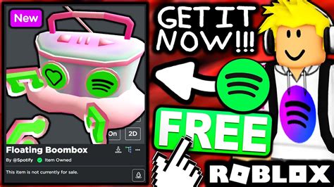 Free Accessory How To Get Floating Boombox Roblox Spotify Island
