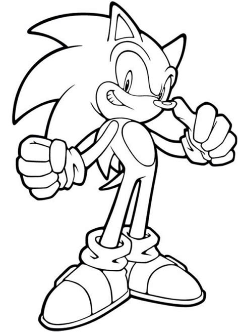 The character is a blue. Get This Free Sonic Coloring Pages 834909