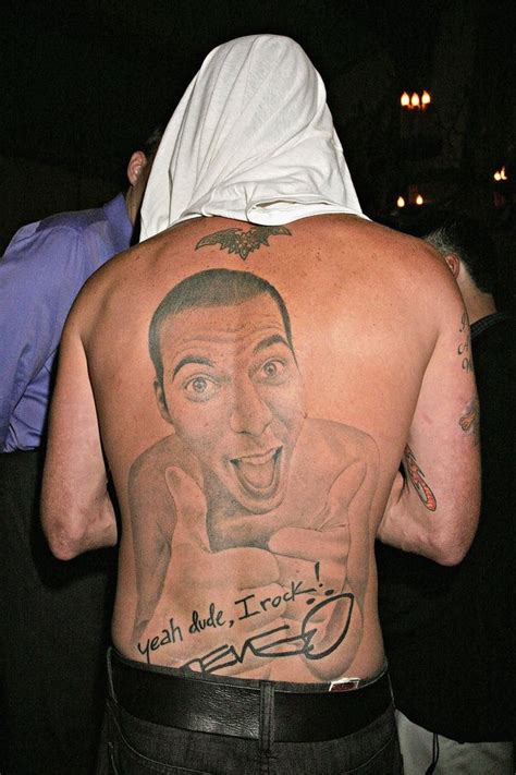 Jackass Steve O Has A Tattoo Of His Own Face On His Back Jackass