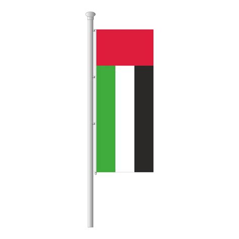 Vereinigte Arabische Emirate Flagge Bedruckte Hissfahne Im Hochformat