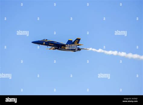 The Us Navy Blue Angels Perform Aerial Maneuvers During The 2022