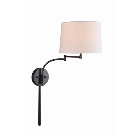 Link modern swing arm circular led lamp: Kenroy Home Seven 1-Light Oil Rubbed Bronze Wall Swing Arm ...