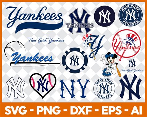 Vinyl Cut File Vector Peace Yankees Love Baseball Svg New York Baseball