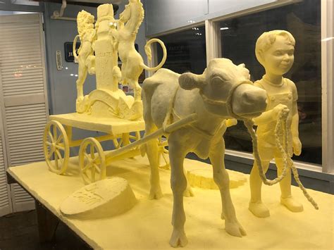Teaspoon is a unit of volume equal to 1/3 rd of a tablespoon or 1/48 th of a u.s. The Big E | Butter Sculpture