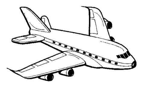 Desenho De Um Aviao Para Pintar