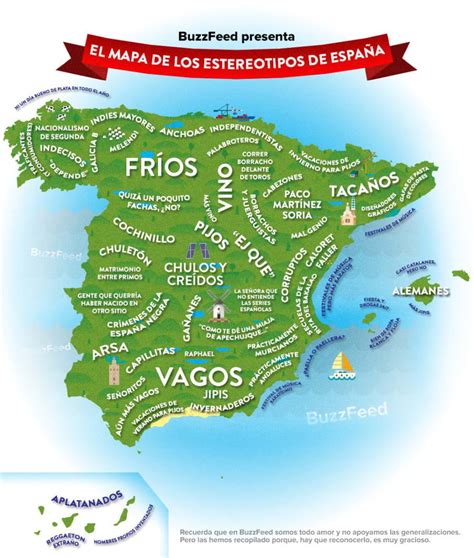 El Mapa Definitivo De Los Estereotipos Españoles Con Imágenes Mapa