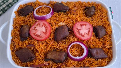 HOW TO COOK PERFECT GOAT MEAT JOLLOF RICE SMOKY PARTY JOLLOF RICE In