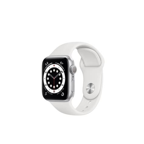 Apple Watch Series 6 Gps 40mm Silver Aluminum Case With White Sport