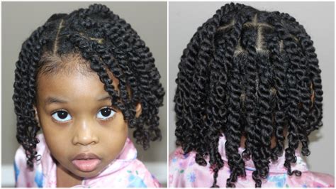 Natural hair twist out styles with two cornrows. Two Strand Twists for Kids | Natural Hair - YouTube