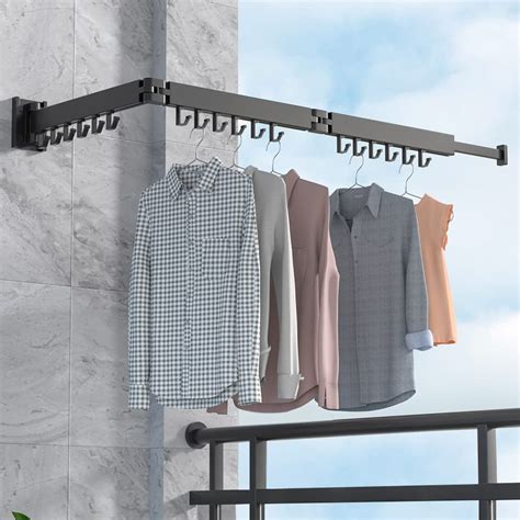 Buy Clothes Laundry Drying Rack Wall Ed Retractable Garment Hanger