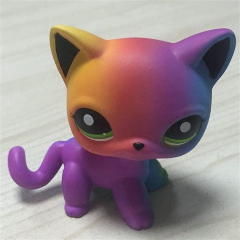 Littlest Pet Shop Custom Ooak Lps Short Hair Cat Color Figure Lps