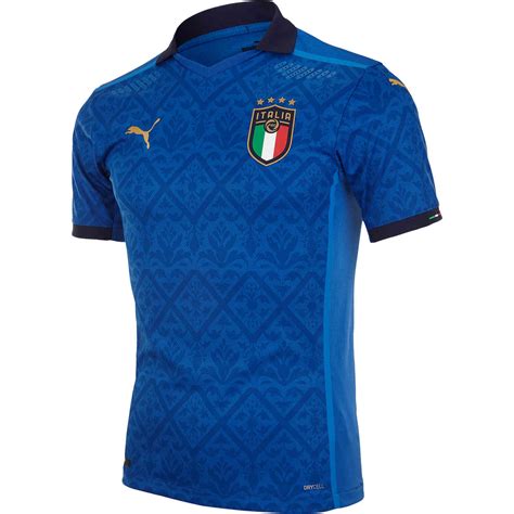 2020 Puma Italy Home Authentic Jersey Soccer Master