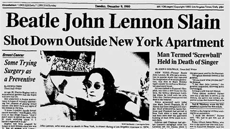 It was on this fateful day that john lennon was shot and killed by a crazed fan, by the name. Ringo Starr urges for tougher gun laws on anniversary of ...