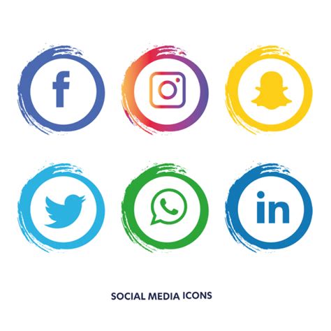 Social Media Facebook Vector Png Images Social Media Icons Set