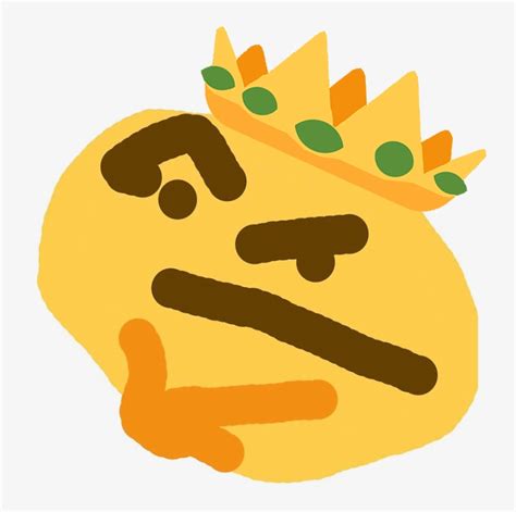 Thinking Face Meme Png Distorted Emoji Face Free Transparent PNG