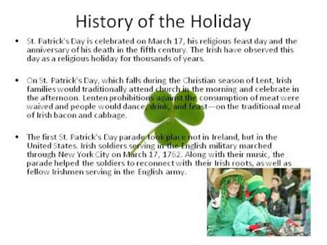 In fact, saint patrick's day is celebrated in more countries than any other national festival. St. Patrick's Day history - YouTube