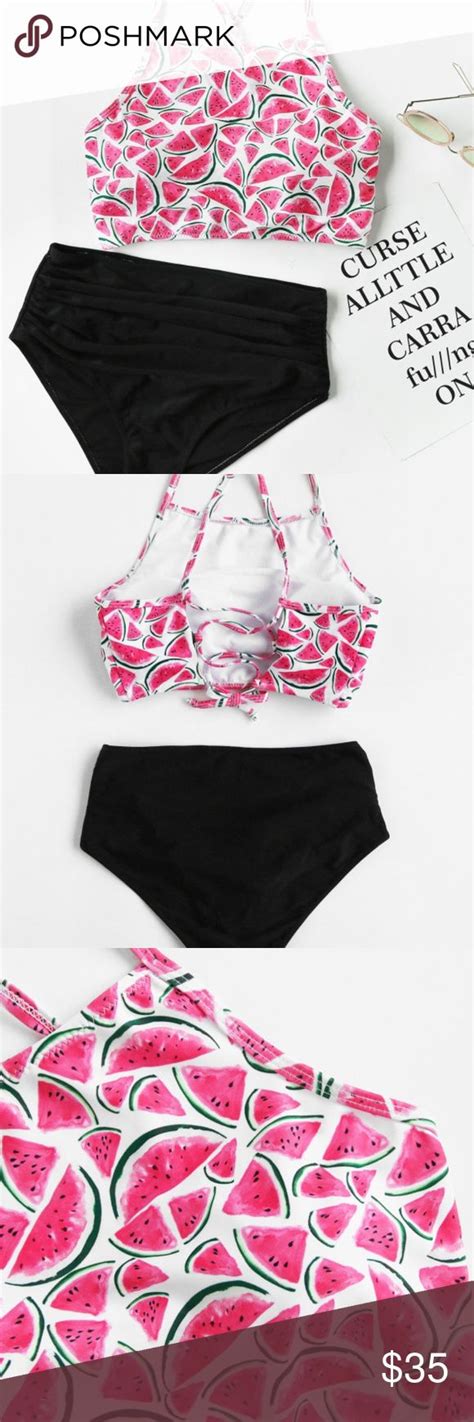Watermelon Print Bikini Set Printed Bikini Sets Bikinis Print Bikini