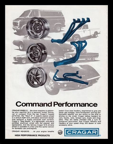An Advertisement For The Craga Performance Products