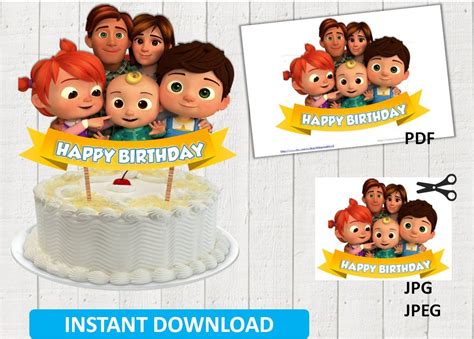 Cocomelon birthday party decoration kit | party printable supplies. Cocomelon Topper, Cocomelon Birthday Invitation, Cocomelon Centerpieces, Cocomelon,… | Birthday ...