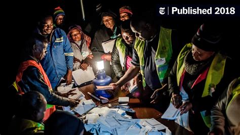 Zimbabwe Elections Mostly Peaceful Bring Voters Out In Droves The New York Times