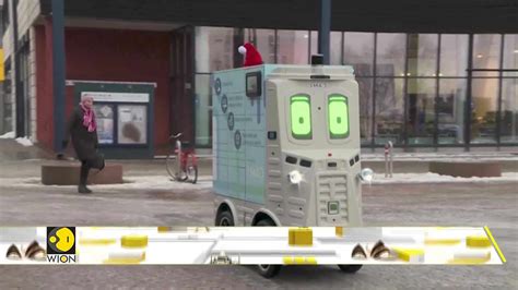 Talking Robot Makes Christmas Deliveries In Two Helsinki Districts Of