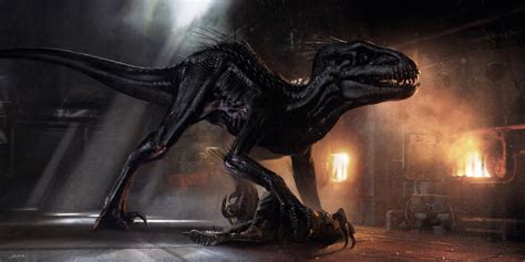 New Concept Art Shows Alternative Opening Second Indoraptor The