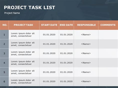 Project Task Tracker Powerpoint Template 1 Project Status Powerpoint