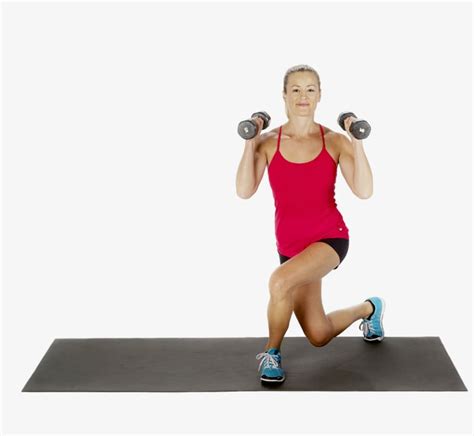 curtsy lunge with bicep curl best full body exercises for fat loss popsugar fitness uk photo 10