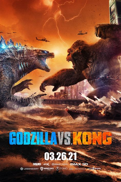 Godzilla Vs Kong Movie Poster 4 Of 20 Imp Awards