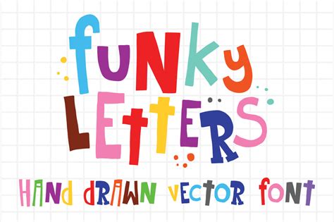 Funky Letters And Numbers Vector Set Objects On Creative Market