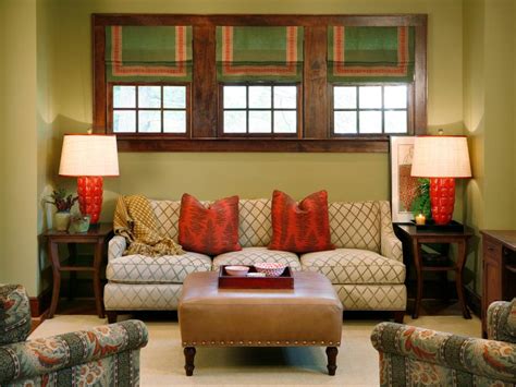Green Traditional Living Room With Nailhead Coffee Table Hgtv