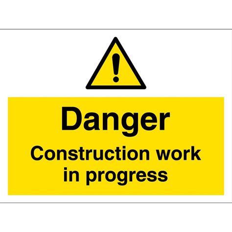 Construction Work In Progress Signs From Key Signs Uk