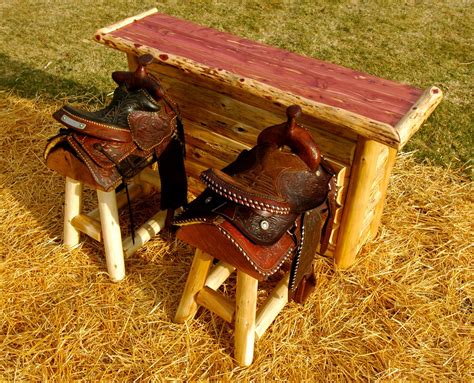 Three Authentic Western Horse Saddle Bar Stools Etsy