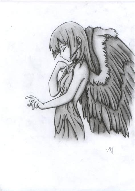 Manga Angel By Tigressdrawing On Deviantart