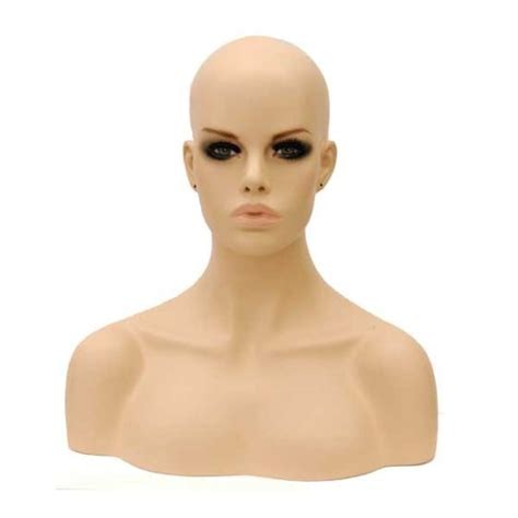 Female Mannequin Head With Shoulders Realistic Style Subastral