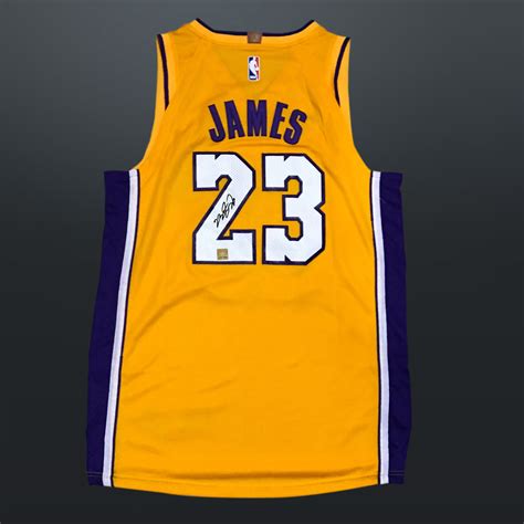 Lebron James Signed Los Angeles Lakers Jersey Museum Frame